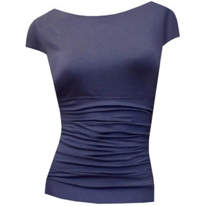 Shirt Ivy boat neck mini sleeves - many colors