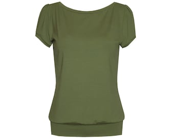 Shirt Frieda in vielen Farben bequemes Yoga Shirt kurzarm