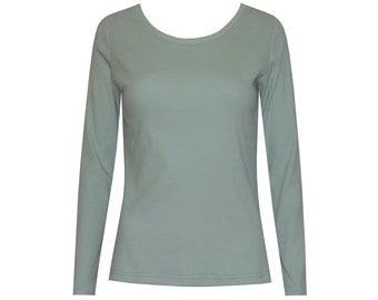 Marie long-sleeved ribbed shirt