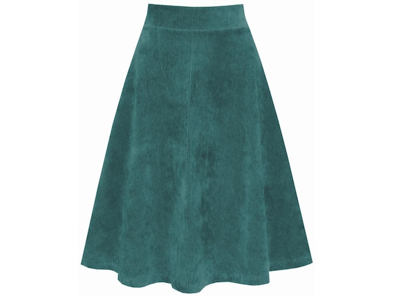 Corduroy Circle Skirt in Many Beautiful Autumn Colors Wonderfully Soft limited Availability Only While Fabric Stocks Last Etsy