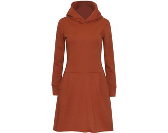 Sweat dress hoodie dress Josi Melange with pockets