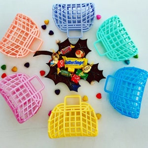 Party Favor Bags-NEW Vintage Retro (1980's) Jelly Plastic Purse (Made in the USA) Pack of 10
