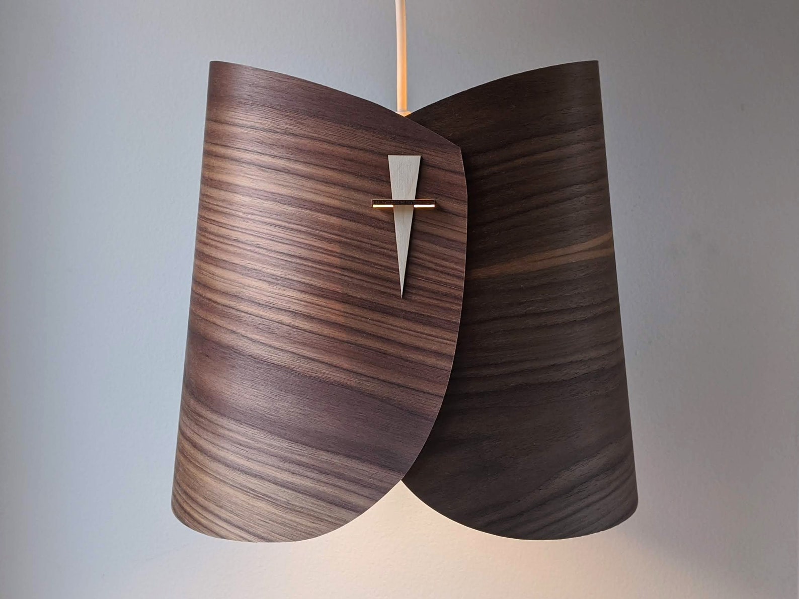 Wood Lamp Shade Wood Pendant Lamp Shade Wood Hanging Lamp Etsy