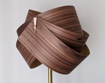 Wood Lamp Shade - Wood Floor Lamp Shade Wood Table Lamp Shade Modern Table Light Veneer Lamp Shade- Beehive