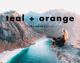 Teal + Orange Bright Film Tones - Lightroom Preset - For Wedding, Lifestyle, Modern Photography