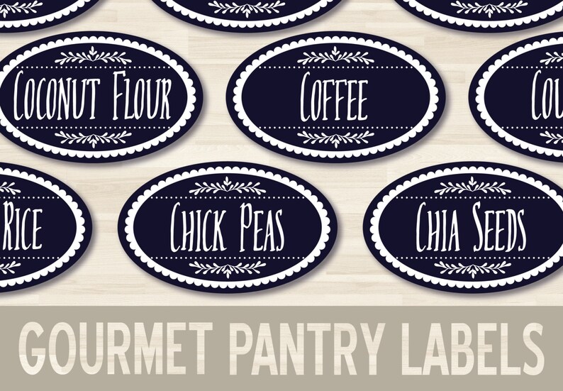 Printable Pantry Labels // 1.5x2.5\ image about Printable Pantry Labels named Printable Pantry Labels // 1.5x2.5\