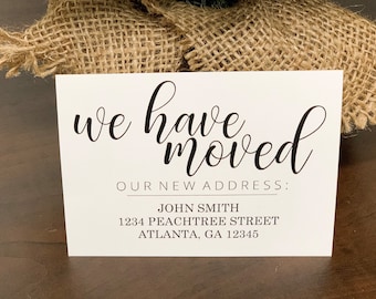 We Have Moved Cards - Printable & Editable - Digital Download