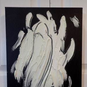 Glowing Ghost; Original Texture Painting; Canvas