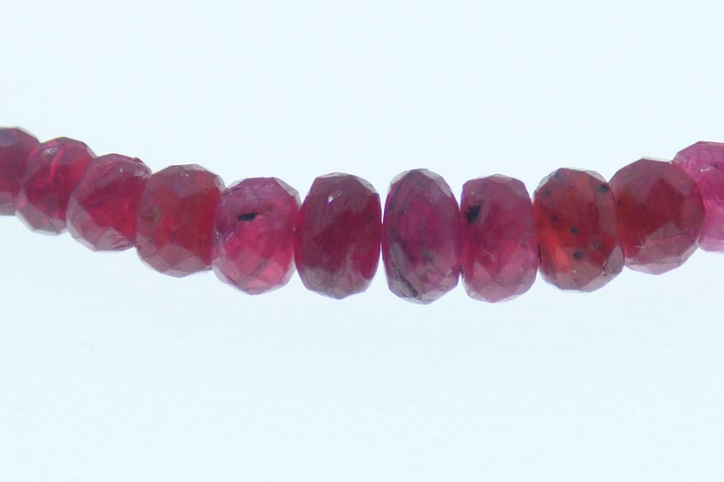 Red Spinel Rose Gold Slider Bracelet Spinel Jewellery.