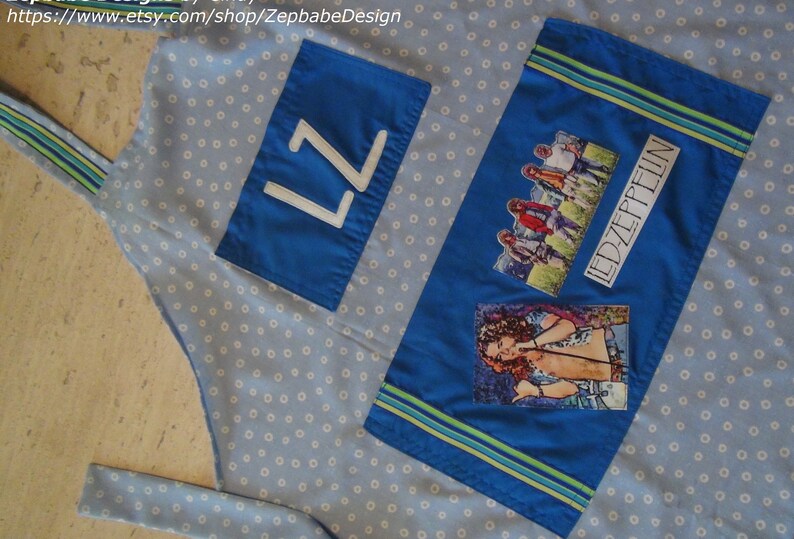 Led Zeppelin Blue Dot Apron