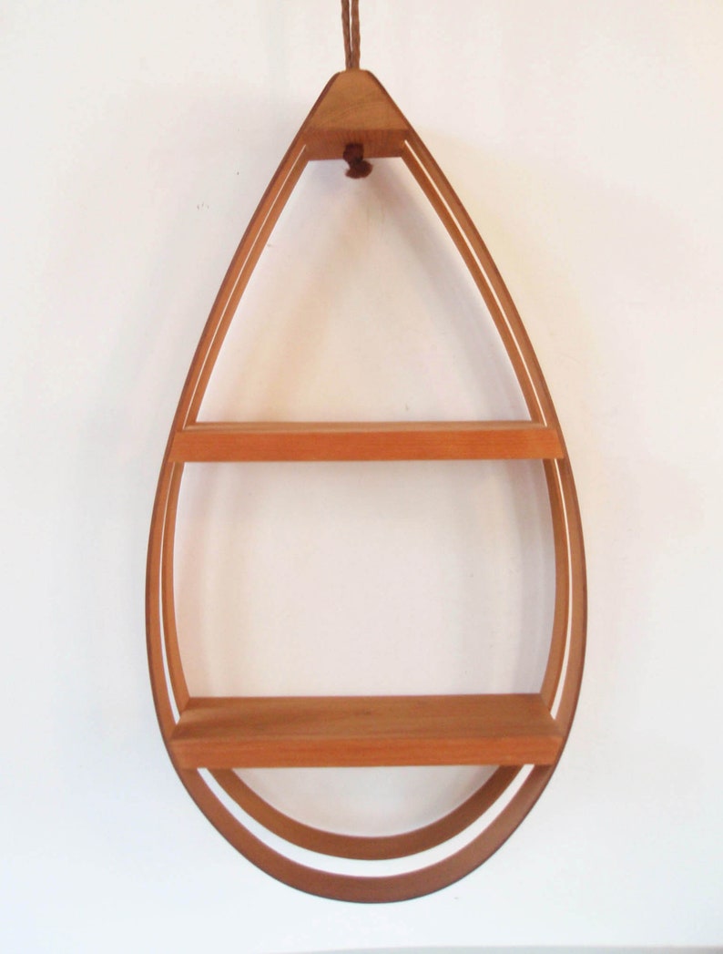Vintage Bentwood Teardrop Wall Shelf Boho Mid Century MCM Etsy