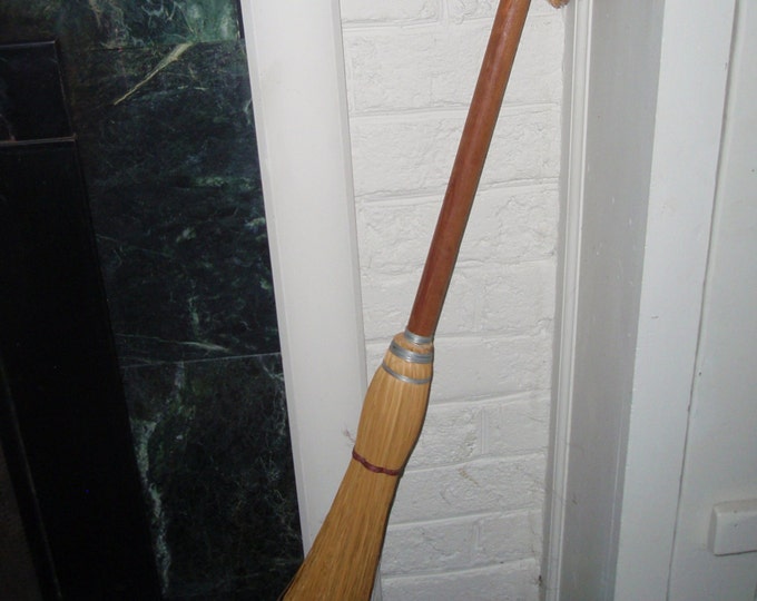 Vintage Straw Hearth Broom Handmade Fireplace Broom Rustic Etsy