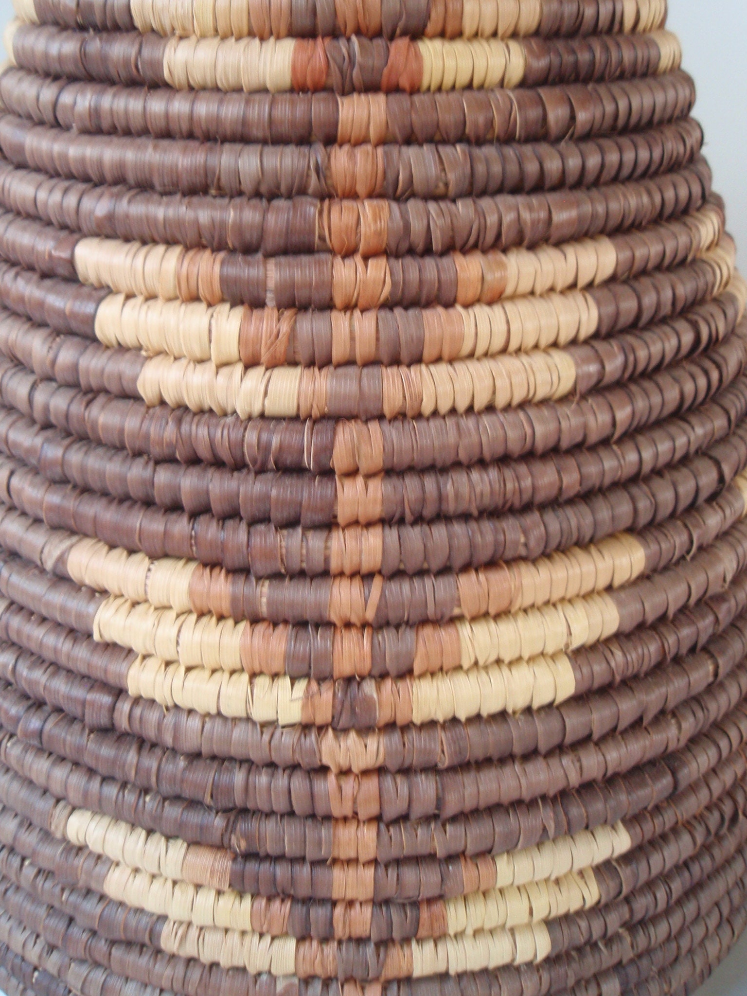 Large Unique Zulu African Coil Basket/ Cone Shaped Lidded Etsy UK