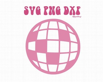 Disco Ball SVG PNG DXF Instant Digital File for Cutting or Sublimation