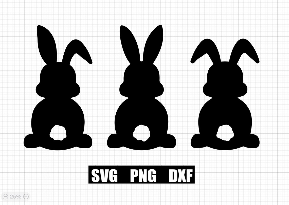 Easter Bunny SVG PNG DXF Instant Download Cut File for Cricut - Etsy