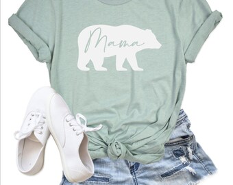Mama Bear SVG PNG Instant Download Cut File for Cricut Silhouette T-Shirts Mugs Gifts Mother's Day