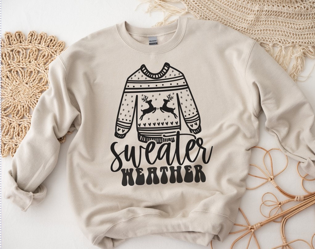 Sweater Weather Reindeer SVG PNG DXF Christmas Instant Digital Download ...