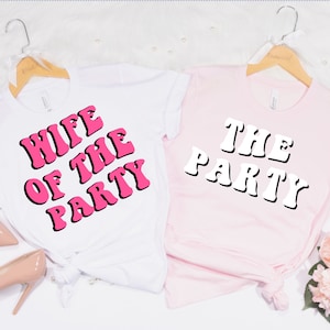 Wife of the Party & The Party Disco SVG PNG DXF Instant Download Cut Files for Bachelorette Party T-Shirts, Bridal Party group Shirts