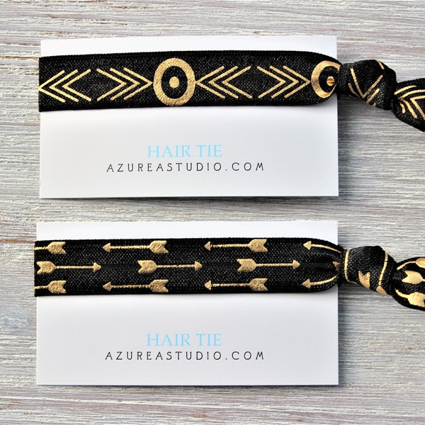 Arrows Circle Black Gold-Arrows-Hair ties