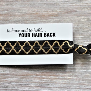 Moroccan Gold Black Hair Ties