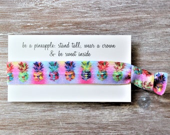 Pineapples Colorful Multi Colors Hair Tie