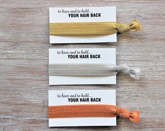 Golden Rod-Light Gray-Rust Orange-Hair Ties