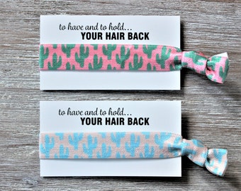 Cactus Blue Ivory-Cactus Green Pink-Hair Ties