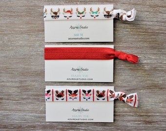 Reindeer Lashes-Red-Hair Ties