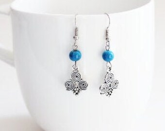 Turquoise Tibetan Earrings