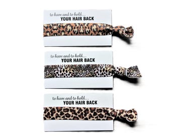 Leopard Copper Brown-Cheetah Swirls-Leopard Tan Brown-Hair Ties