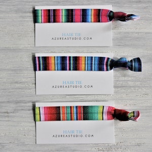 Mexican Blanket Hair Ties-FIESTA like there is no manana-ADIOS single life image 5