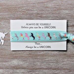 Unicorn-always be yourself unless you can be a unicorn then always be a unicorn-Hair Ties A-standing unicorns