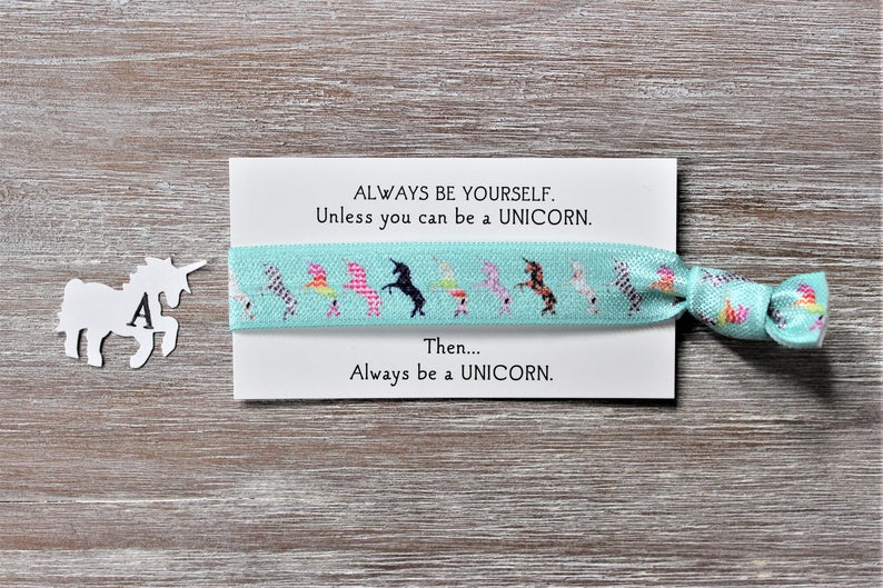 Unicorn-always be yourself unless you can be a unicorn then always be a unicorn-Hair Ties A-standing unicorns