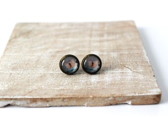 Pale Pink Butterfly Stud Earrings