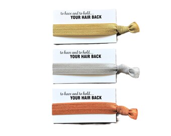 Golden Rod-Light Gray-Rust Orange-Hair Ties