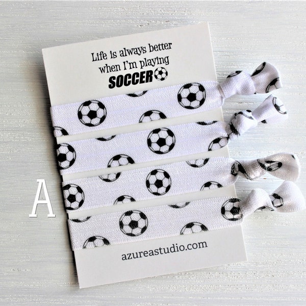 Soccer Hair Ties Etsy