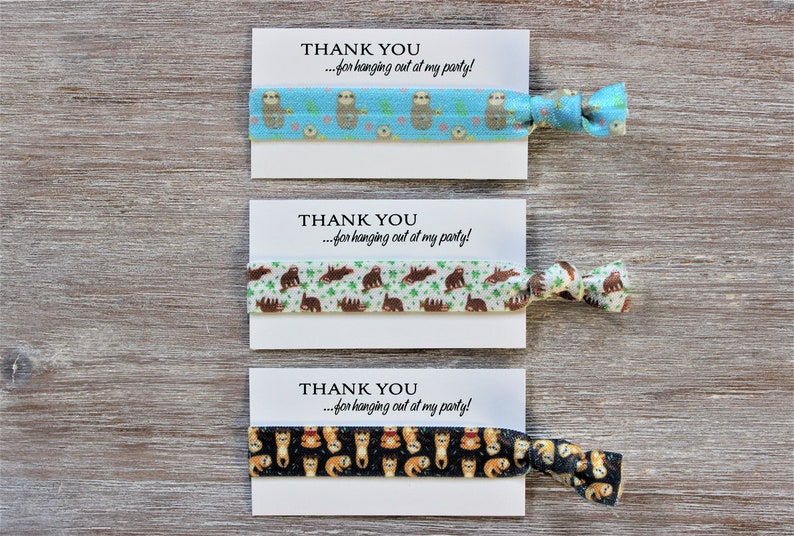 Sloth Blue-Sloth White-Sloth Navy Blue-Hair Ties-Slow Down LET'S HANG OUT image 3