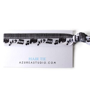 Music Notes Hair Ties-music-black White-to Have and to Hold Your Hair ...