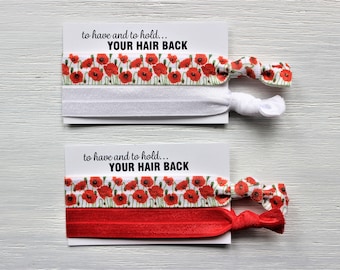 Poppies-White-Red-Hair Ties