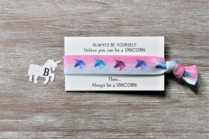 Unicorn-always be yourself unless you can be a unicorn then always be a unicorn-Hair Ties B-unicorn silhouette