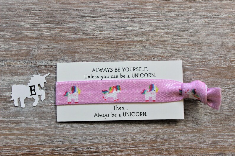 Unicorn-always be yourself unless you can be a unicorn then always be a unicorn-Hair Ties E-unicorn lavender