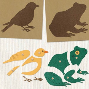 DIY Zoology Puzzle Templates (printable PDF)