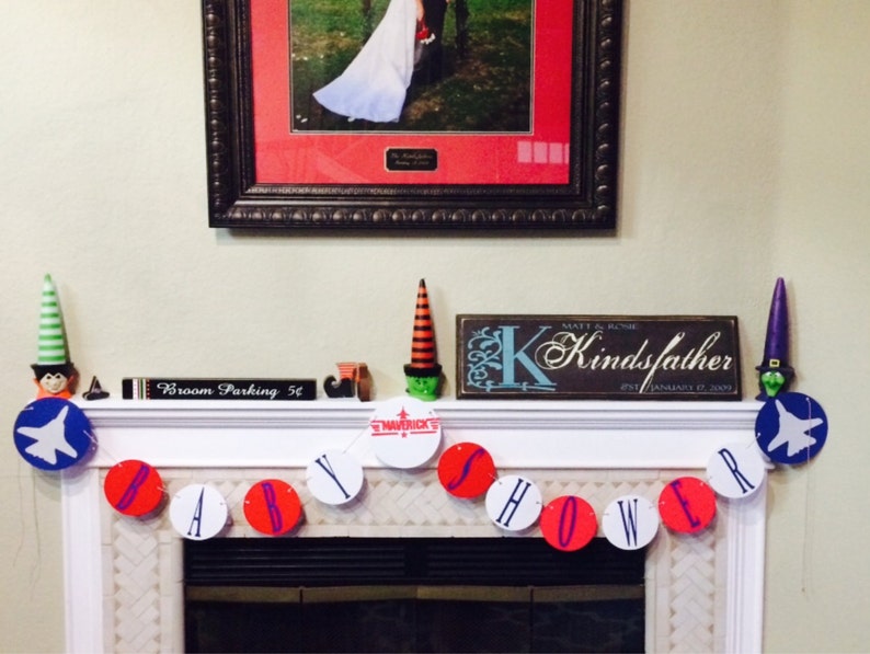 Top Gun Baby Shower Banner