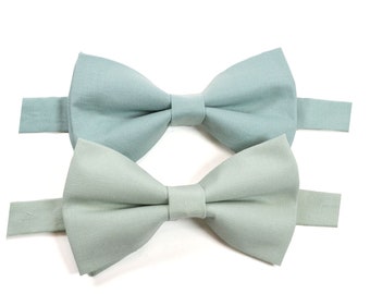 Pale Sage/Dusty Sage Bow tie Heren BowTie Boy's Bow Tie voor Hond Peuter strikje bruiloft Sage Bow Tie Ringbearer Groomsmen's Gifts