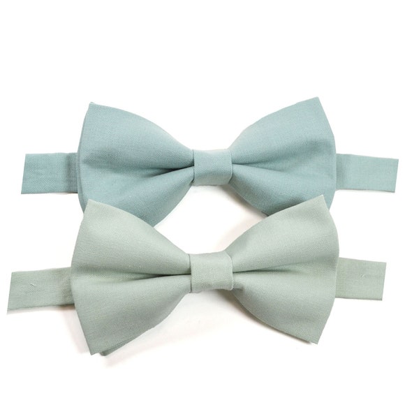 Pale Sage/Dusty Sage Bow tie Men's BowTie Boy's Bow Tie for Dog Toddler bow tie wedding Sage Bow Tie Ringbearer Groomsmen's Gifts