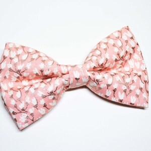 Blush Metallic Petals Sparkle Pink bow tie/For Men/Boys/Children/Kids/Girl/Dog/Groomsmen/Baby&#39;s/Father&#39;s Day/Hairbow/Wedding/Gift For Him