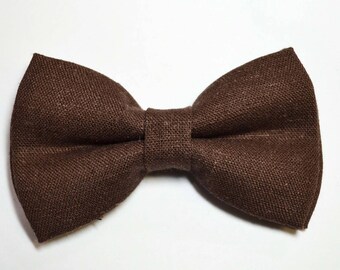 brown bow tie etsy