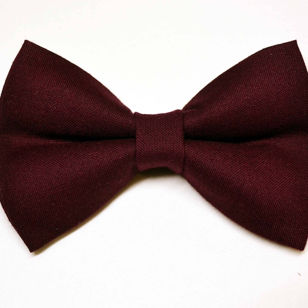 Burgundy bow tie/For Men/Boys/Children/Kids/Girl/Dog/Groomsmen/Baby's/Father's Day/Hairbow/Wedding/Gift For Him