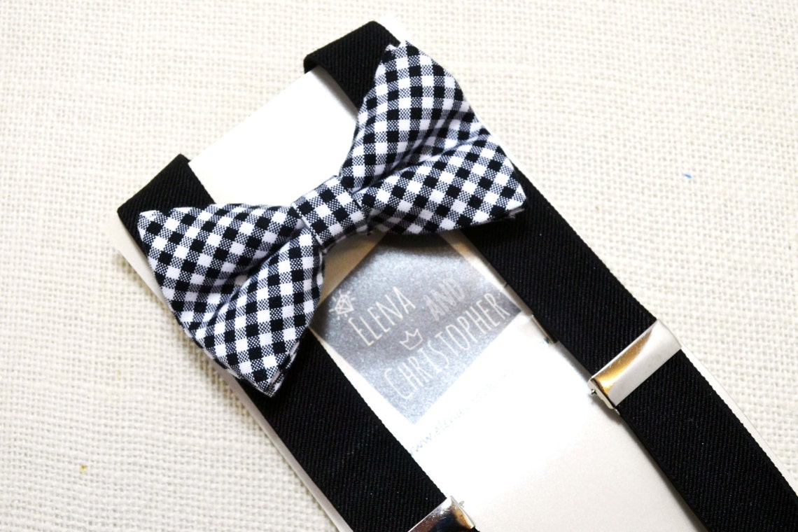 Black Plaid Bow Tie For Boys Men's Bow Ties baby bow Etsy
