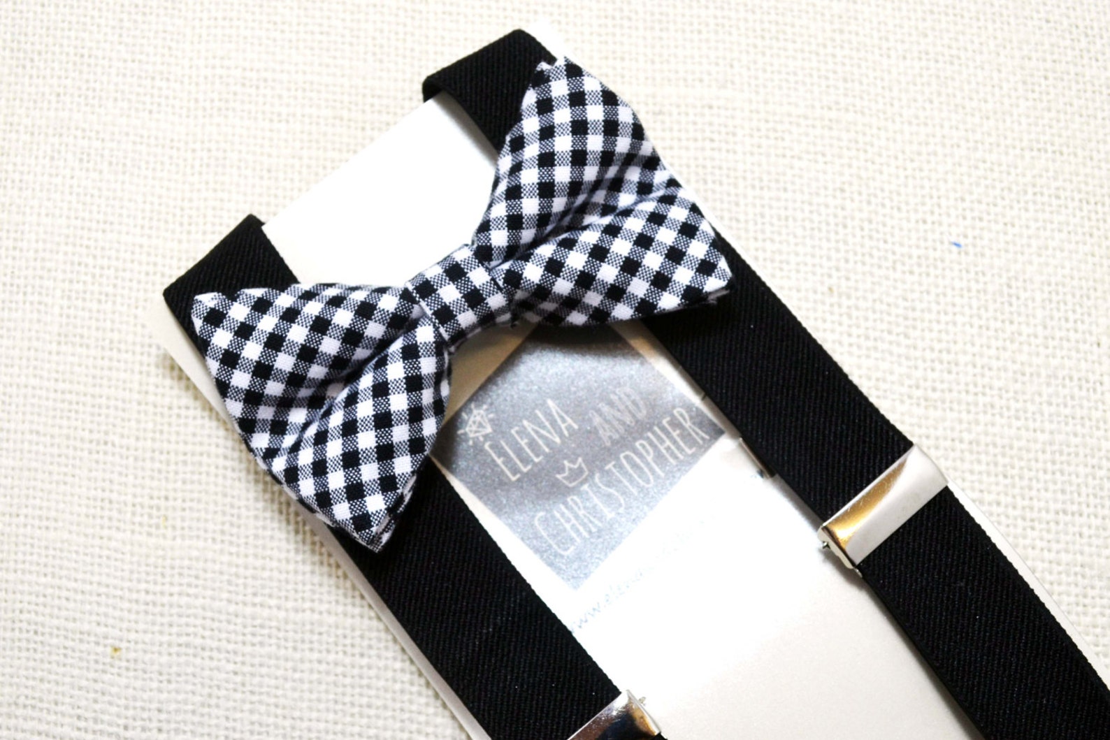 Black Plaid Bow Tie For Boys Men's Bow Ties baby bow Etsy